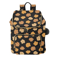Mochilas de Verano Ligeras de Gran Capacidad para Mujer, Poliéster, Cierre de Cremallera Antirrobo, Mochila Hawaiana para la Escuela, Gimnasio y Actividades al Aire Libre