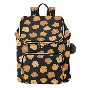 Large Capacity Women <b>Rucksacks</b> Polyester Anti-Theft Girls School Bag Carry on Gym Outdoor Hawaiian Backpack with Luggage Belt - Product Image 1