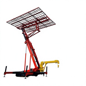 Plataforma Elevadora Hidráulica, Equipo de Trabajo Aéreo Inteligente con Orugas, Plataforma Telescópica Súper Grande de 12 m, Motor Diésel de Carga Pesada - Product Image 1