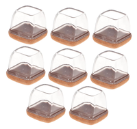 Nouveau design Durable anti-rayures Silicone Table chaise jambe protecteur planchers de bois dur haute Transparent meubles jambe tasse Pad