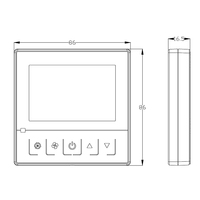 Comfurter 0-10V EC enchufe de Control de ventilador RF RS485 Modbus controlador de temperatura inalámbrico HVAC termostato inteligente sistema de calefacción de Hotel