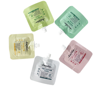 Emballage d'échantillon cosmétique shampooing nettoyant pour le corps sacs séparés voyage en plastique mini pochette debout pochette à bec portable