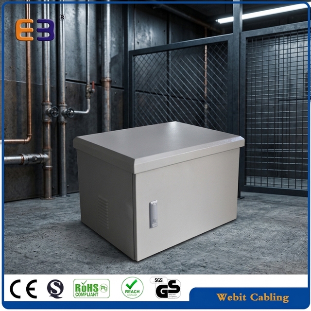 Custom IP55 IP65 Waterproof Wall Mount Outdoor Network Cabinet Telecom Enclosure with Bottom Fan Cooling for Telecom Equipment