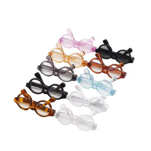 Lunettes de soleil et lunettes de style <span class=keywords><strong>dessin</strong></span> <span class=keywords><strong>animé</strong></span> faites à la main de 4,5 cm 1/6 1/8 1/12 pour poupées BJD (taille miniature) - Product Image 6