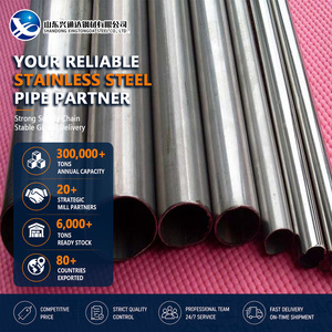 Tubería de Acero Inoxidable ASTM A312 316L 301 Satinado y Prensado de 114.3mm y 5.0mm con Ranurado para Alimentos y Bebidas - Product Image 1