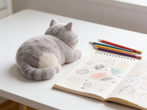 Peluche <span class=keywords><strong>chat</strong></span> réaliste en coton PP, faite à la main, douce et réaliste, jouet en peluche allongé - Product Image 2