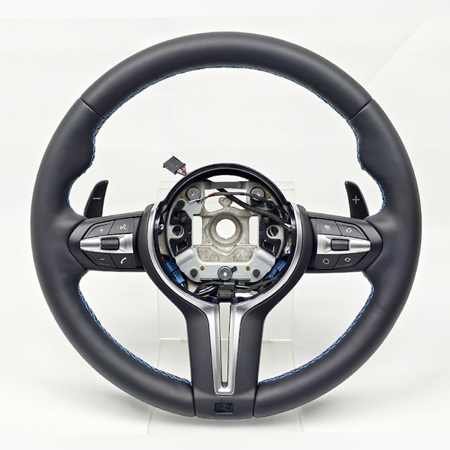 Full Leather Steering Wheel for BMW E60 E61 Automotive Interior Steering Wheel