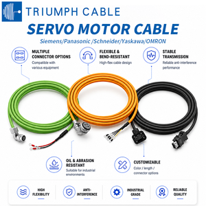 สายเคเบิลต่อสื่อสารเซอร์โวมอเตอร์ สายควบคุมเซอร์โว รุ่น VW3M8A11R VW3M8A11R VW3M8A12R VW3M8A12R VW3M8A21R สำหรับ Siemens Schneider - Product Image 5