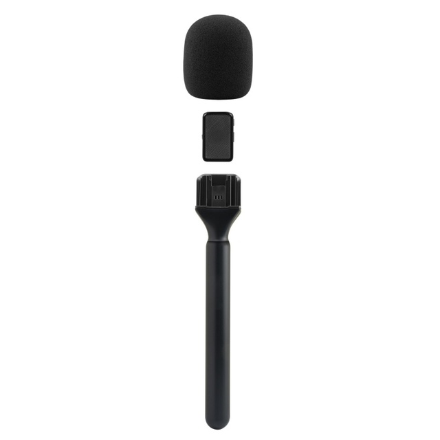 Universal Lapel Mic Clip Holder Adapter Lavalier Wireless Microphone Handheld Stick C Noise Cancelling Interview Vlog Recording
