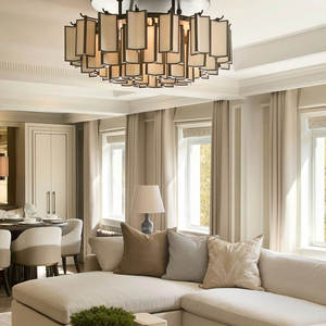 Lámpara de Araña LED de Alabastro y Bronce de Lujo, Redonda, Grande, de Alta Gama, para Vestíbulo de <span class=keywords><strong>Hotel</strong></span>, Villa o Banquete, Estilo Español - Product Image 4
