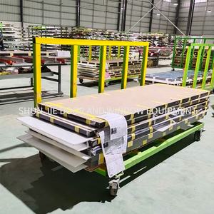 Tablero de yeso de alta resistencia para puerta de vidrio, <span class=keywords><strong>Panel</strong></span> de madera contrachapada, carro de plataforma rodante - Product Image 3