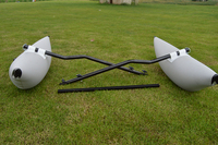 Accessoire de flotteur d'eau gonflable portable et étanche pour kayak augmente la stabilité facile à utiliser pour la pêche en mer