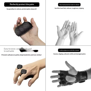 Vente en gros de protège-paumes en silicone antidérapants pour la <span class=keywords><strong>musculation</strong></span>, l'entraînement en salle de sport et les exercices de levage de poids - Product Image 4