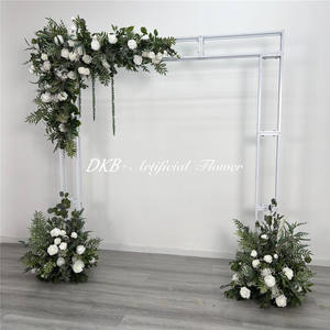 Arche florale géante personnalisée en roses artificielles pour les arrangements d'arche de mariage en extérieur - Product Image 3