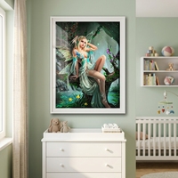 Peinture Diamant 5D Forêt Féerique Kit Complet DIY pour Adultes Débutants 40x50cm Décoration Murale Cadeau