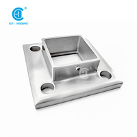 Support de main courante en acier inoxydable à fixation au sol pour escalier, accessoires de support de main courante, raccords de balcon, main courante d'extérieur