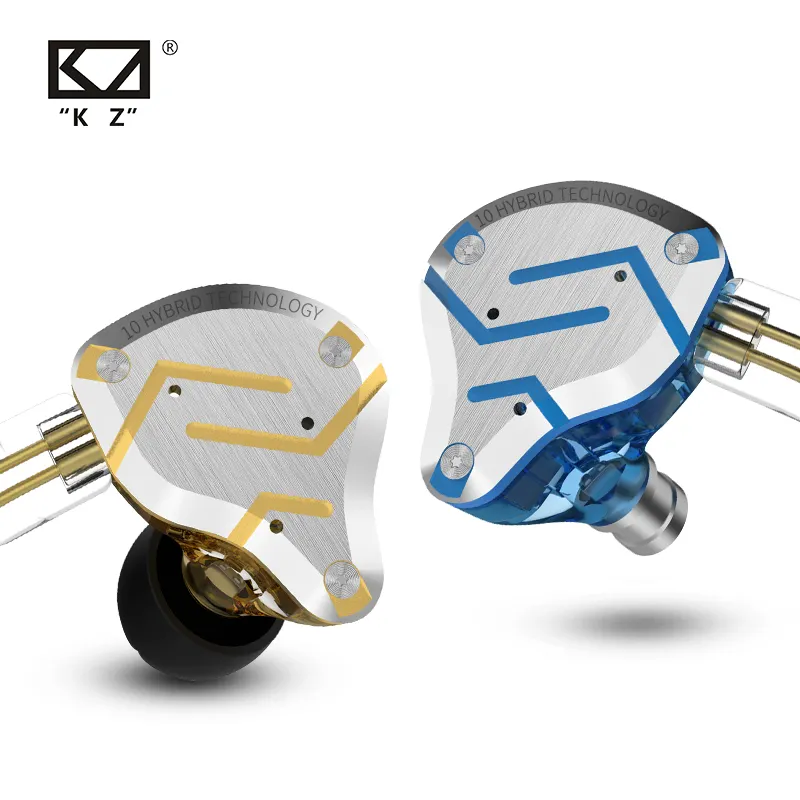 KZ ZS10 Pro In Ear Earphone HIFI DJ Monitor 4BA+1DD 5 Driver in-Ear HiFi Earphones With Detachable Cable