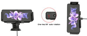 KC <span class=keywords><strong>15W</strong></span>-una clave de 90 grados de rotación <span class=keywords><strong>Samsung</strong></span> Z Flip 3 bobina doble de inalámbrico cargador de coche para <span class=keywords><strong>Samsung</strong></span> plegado Z iPhone 12/13 Pro Max - Product Image 2