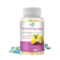 Vigo High Dose Gluthatione Collagène Vitamine C Supplément Poudre De Collagène De Poisson Marin Blanchiment De La Peau Gluthation Capsules