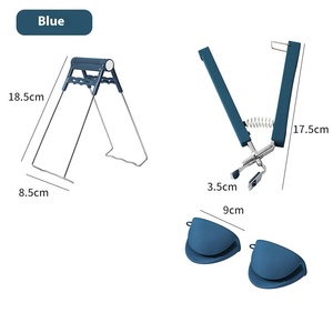 แผ่นฉนวนความร้อนสแตนเลสกันความร้อนสำหรับยกชามคลิปหนีบจานสำหรับห้องครัว - Product Image 5