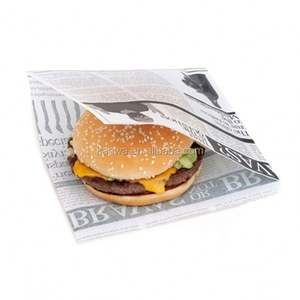 Custom Printing Baking Greaseproof <b>Paper</b> Custom Design Colorful Bread Sandwich Greaseproof Hamburger <b>Paper</b> - Product Image 1