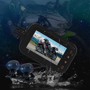Caméra de tableau de bord pour moto 1080P HD entièrement étanche, interconnexion téléphone portable, enregistreur intelligent pour locomotive - Product Image 2