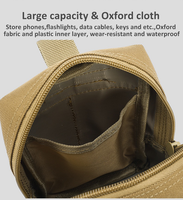 Sac MOLLE portable avec logo personnalisé pour l'extérieur tactique EDC étanche