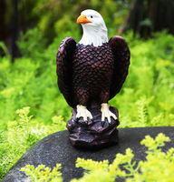 Modèle d'aigle réaliste en résine pour l'extérieur, artisanat décoratif pour la maison, le jardin, les plantes en pot, idéal pour la Fête de l'Indépendance