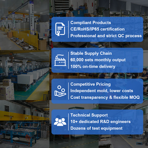 Nueva función a prueba de óxido, altos lúmenes, lámpara de suelo de pared de jardín, luces solares para exteriores, estaca con Sensor de movimiento - Product Image 6