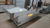 Comptoir de caisse automatique pour supermarché avec prise 220V/110V USA/UK/EUROPE, moteur automatique, en acier inoxydable SUS304 avec logo LED
