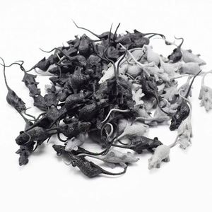 Mini souris en plastique pour farces, jouet effrayant pour chat, accessoires amusants pour animaux de compagnie pour Halloween - Product Image 2