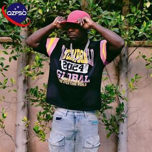 Qzfso DTG เสื้อยืดพิมพ์ลายกราฟิกสำหรับผู้ชายเสื้อยืดเปล่าไซส์ใหญ่พิเศษสำหรับผู้ชาย - Product Image 1