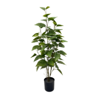 Directo de Fábrica, Arbusto Artificial de Pothos Verde de 90CM, Hojas en Forma de Corazón, Ecológico, Ignífugo, Realista, Venta al Por Mayor OEM para Interiores del Hogar