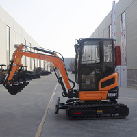 Mini-excavatrice compacte sur chenilles pour travaux de terrassement, micro-excavatrice hydraulique pour la réalisation de tranchées, à vendre
