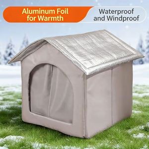 Environmentally Friendly Fully Insulated Waterproof Weatherproof Oxford Cloth Cat House Horizontal <b>Sliding</b> Closure Medium-Sized - Product Image 3