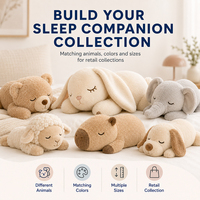 Peluche personnalisée renard endormi, douce et moelleuse, pour soirées pyjama, cadeaux d'anniversaire, fournisseur en gros pour crèches