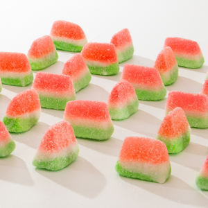 OEM/ODM Wholesale Bulk Watermelon Shape Jelly Gummy <strong>Candy</strong> Sour Sweet Fruit Flavors Soft Chewy <strong>Candy</strong> Custom Logo Available - Product Image 2