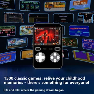 Batterie Externe Console de Jeu V99 Magnétique Sans Fil à Charge Rapide Lithium Polymère 1500 Jeux Classiques Disponibles à Jouer Gratuitement - Product Image 3