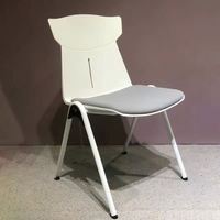 Chaise en métal confortable pour salle de réunion, salle de conférence, formation, bureau, salle d'attente