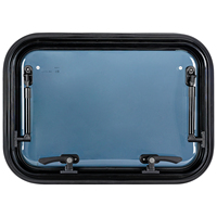 Fenêtre escamotable pour camping-car 500*300mm avec moustiquaire intégrée et store occultant, en verre acrylique, fenêtre de remplacement pour camping-cars