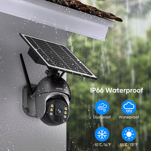 LS VISION 4G SIM Cámara de energía solar PTZ Zoom Solar CCTV GSM 1080P 4MP alarma cámaras de seguridad para exteriores - Product Image 4