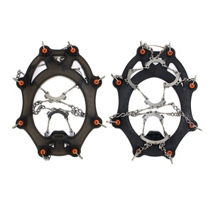 Crampons à glace, Crampons à 13 dents en acier inoxydable, Pointes à glace, Pointes en acier inoxydable, Griffes pour chaussures d'escalade - Product Image 1