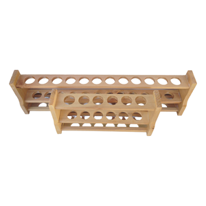 OEM personalizzabile di dimensioni Multiple 2 strati 6 fori e 12 fori espositore portaoggetti in legno spesso tubo di prova colorimetrico Rack - Product Image 5
