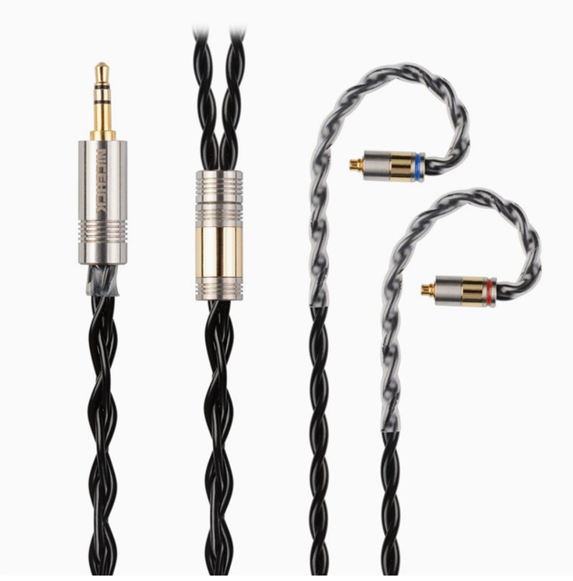Black Cat 4-strand Zinc-copper Alloy Wire, Oil-immersed Wire, HiFi Headphone N5005 Upgrade Cable