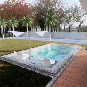 Chất lượng lộng lẫy thông minh đúc sẵn hình chữ nhật sợi thủy tinh trẻ em hồ bơi tuyệt vời tỷ lệ chuyên nghiệp mặt đất thiết kế cho ngoài trời - Product Image 6