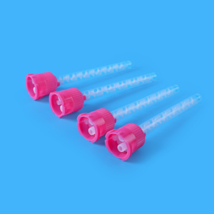 ملحقات خلاط السيليكون الثابت لطب الأسنان بنسبة <span class=keywords><strong>1</strong></span>:<span class=keywords><strong>1</strong></span> مع رؤوس خلط بلاستيكية مصبوبة بالحقن على شكل حرف T - Product Image 4