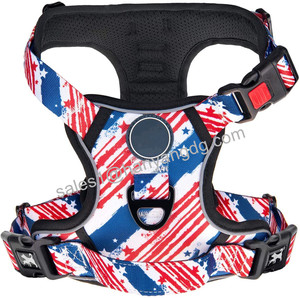 Harnais pour chien Hanyang OEM personnalisé, type gilet, réfléchissant, réglable, anti-traction, ensemble complet - Product Image 4