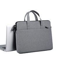 Housse d'ordinateur portable en polyester léger, écologique, imperméable, avec logo personnalisé, pour ordinateurs de 13, 14 et 15 pouces