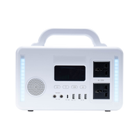 Nouvelle vente chaude, station d'alimentation portable 300w, générateur solaire, camping en plein air, alimentation de secours d'urgence avec AC / DC / USB