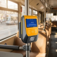 Machine de billetterie pour bus toutes saisons avec paiement par QR code et NFC, imprimante thermique et SDK pour connecteur de transport public intelligent pour ville connectée